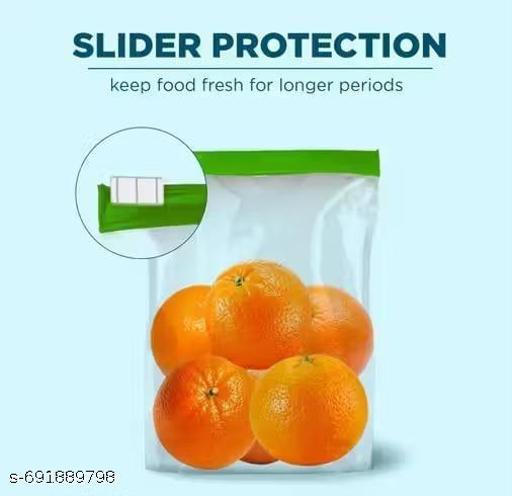 _Food-Grade Airtight Zip Lock Bags (10 Pack) – Reusable, Leakproof, Multipurpose Storage for Kitchen, Snacks, Meal Prep & Travel - Kitchen Accessories Only