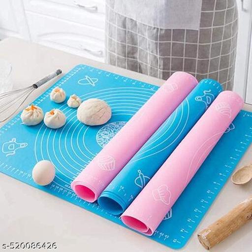 Roti Mat/Baking Mat  Chapati Atta Kneading Mat Non-Stick (Size 50 * 40 cm) (Multicolor) - Kitchen Accessories Only