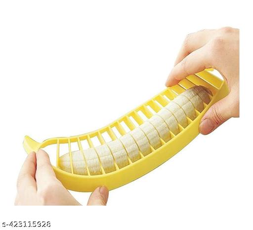 Combo Of Watermelon Slicer, Apple Cutter, Mango Cutter & Banana Cutter (Pack Of 4, Multi Color) - Kitchen Accessories Only