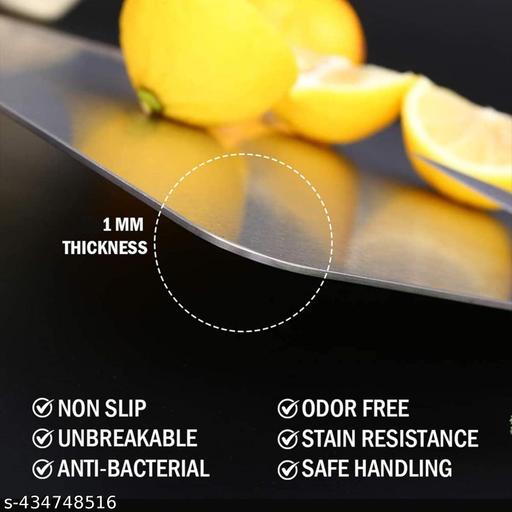 Stainless Steel Multipurpose Chopping and Cutting Board for Kitchen, Vegetables & Fruit Cutter, Heavy Durable Easy to Clean Chopping and Cutting Board - Kitchen Accessories Only