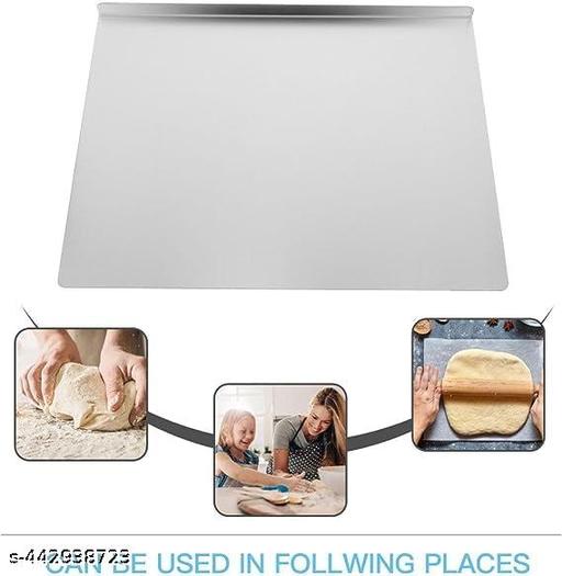 Stainless Steel Chopping Board, Heavy Duty Choping-Board Vegetable, Meats Vegetable Chopper Boards,(Pack of 1) Sliver (36/31/1 -CM)  - Kitchen Accessories Only
