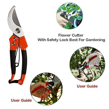 Tiger Garden Shears Pruners Scissor, flower cutter - KPYARD