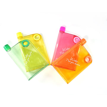 Notebook Style Slim Water Bottle (380 ml, Multicolor) - KPYARD