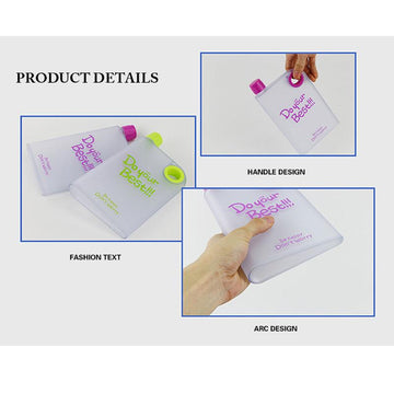 Notebook Style Slim Water Bottle (380 ml, Multicolor) - KPYARD