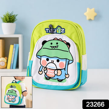 Cute Cartoon Printed Kids Sling Backpack Lightweight (Mix Color)School Bag (28x23 Cm) - KPYARD