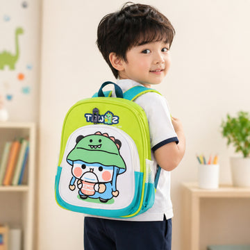 Cute Cartoon Printed Kids Sling Backpack Lightweight (Mix Color)School Bag (28x23 Cm) - KPYARD