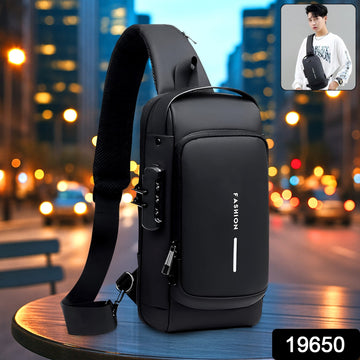 Anti-Theft Crossbody Sling Bag with USB Charging Port - KPYARD