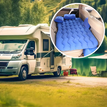 Portable Inflatable Car Backseat Air Mattress Bed with Pump & Pillows - KPYARD