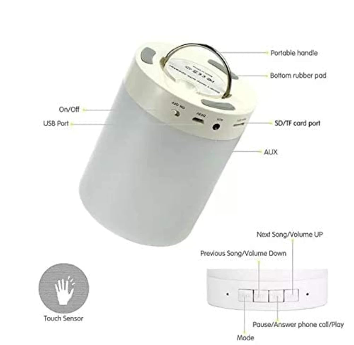 Touch Lamp Portable Speacker - KPYARD