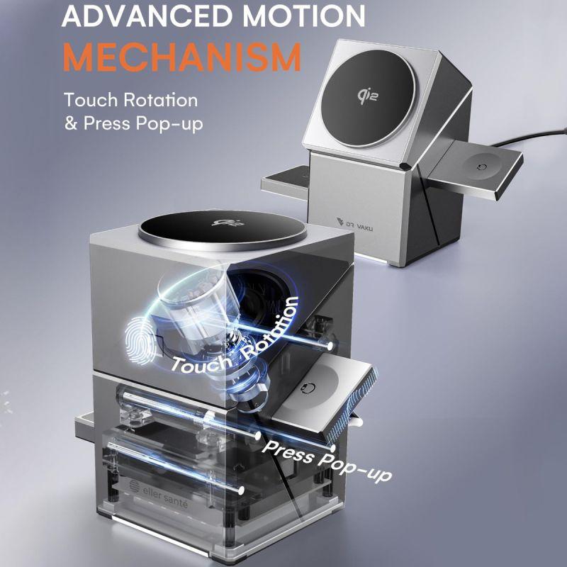 3-in-1 magnetic wireless charging station, - KPYARD