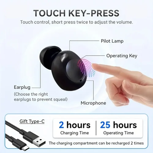 Axon K812 In the Ear Hearing aid Rechargeable with charging case - KPYARD
