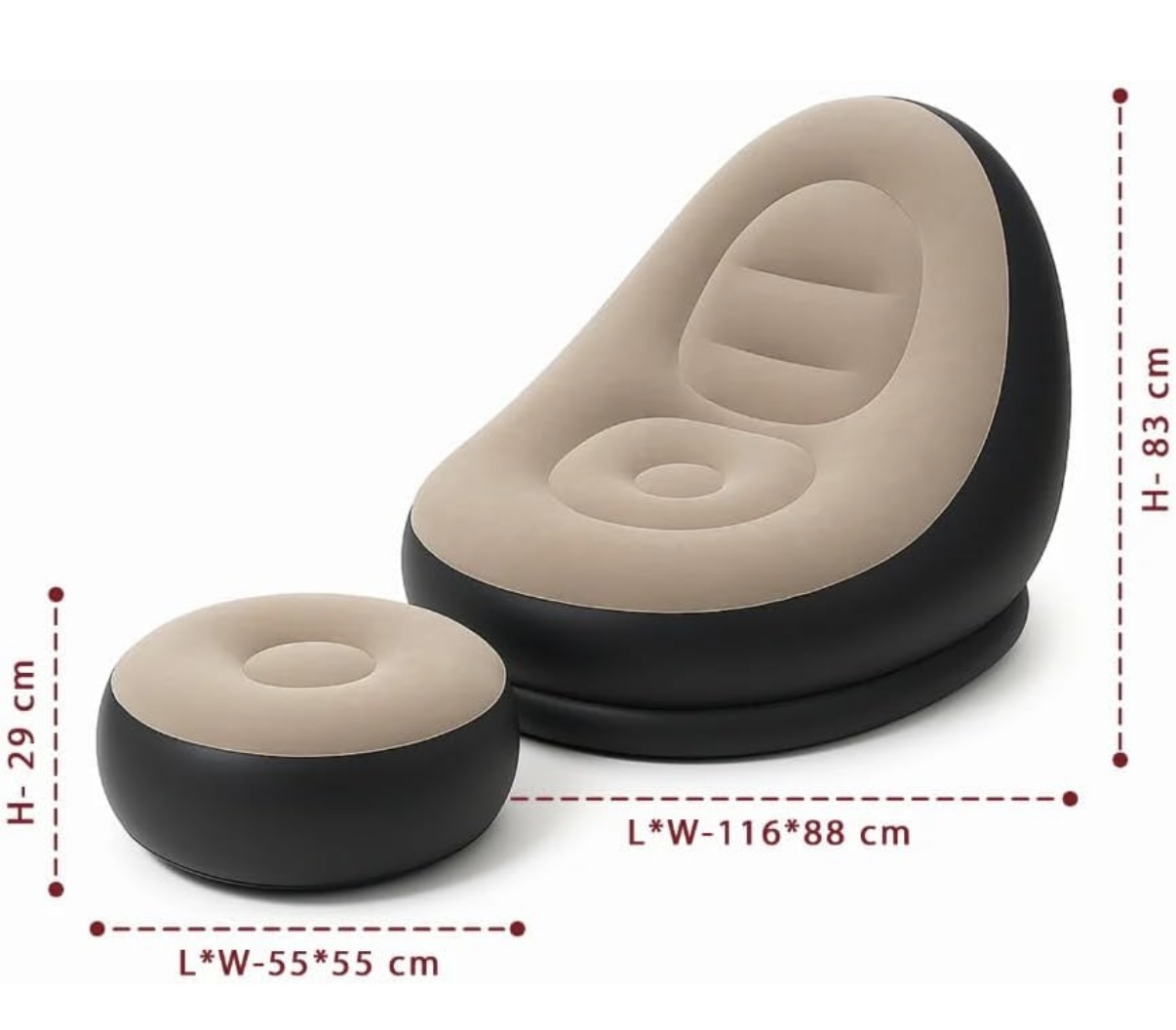 Inflatable Sofa – Comfortable & Portable Air Sofa - LuxeLoom