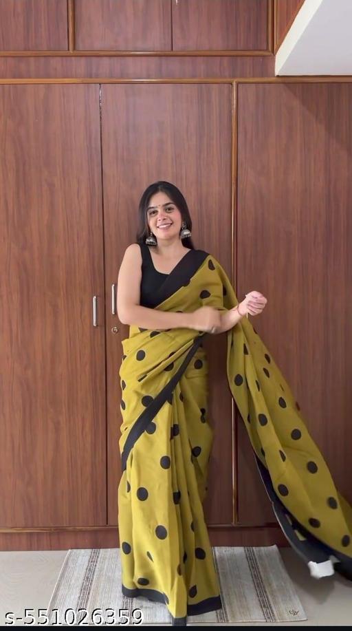Jaipuri Soft Cotton Mulmul Saree with Blouse Piece