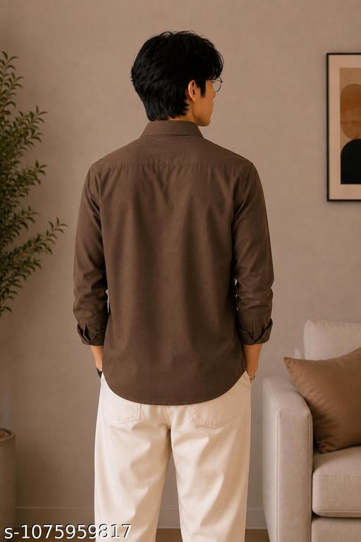 Mocha Brown Men's Shirt – Couple Matching Edition - Lyca Vogue