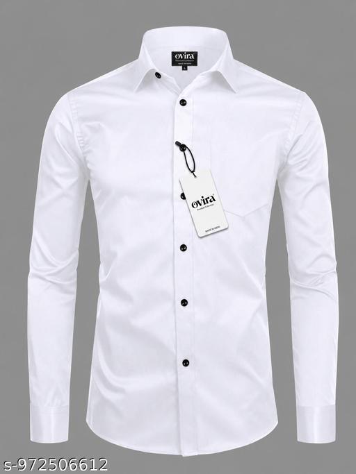 Essential White Cotton Classic Men's Shirt - Couple Match Edition - Lyca Vogue