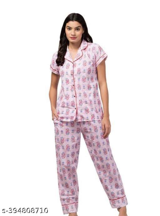 Maroon Dream Comfort Printed Night Suit for Women & Girls - Lyca Vogue