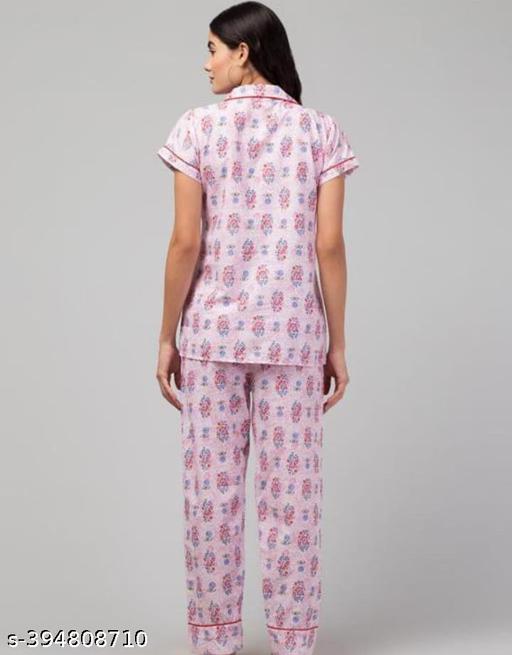 Maroon Dream Comfort Printed Night Suit for Women & Girls - Lyca Vogue