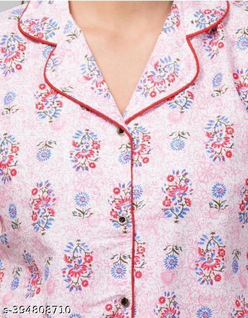 Maroon Dream Comfort Printed Night Suit for Women & Girls - Lyca Vogue