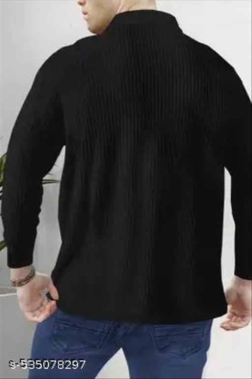 Men Polo Neck Full Sleeve Cotton Blend Regular Tshirt - MC-FASHIONS.COM