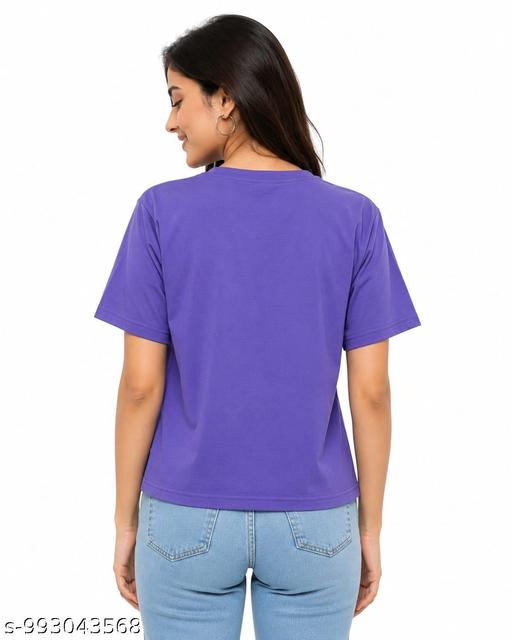Purple Otaku Print T-Shirt - MC FASHIONS