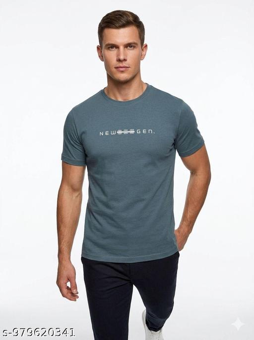 Mens Cotton Blend Navy
Casual Wear Regular Fit Printed Tshirt - MC-FASHIONS.COM