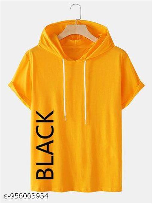 Men'S Stylish Printed Polyester Tshirt Hood - MC-FASHIONS.COM