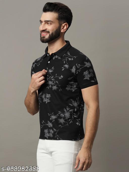 Regular Fit Collar Neck Plain Half Sleeve Breathable And Comfortable| Soft| Casual Wear| Solid Polo T-Shirt For Men's  - MC FASHIONS