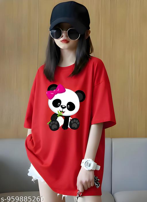 Combo Girl oversize cotton printed trendy tshirt/ kids tshirt, Girls tshirt, combo tshirt - MC FASHIONS