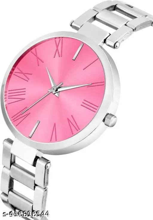 New Fancy Solid Dial Attractive Metal Chain Analog Watch for Women And Girls | Stylish Trendy Women Casual Metal Analog Watch - MC FASHIONS