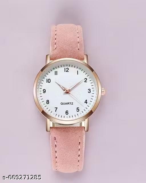Flower Designer Leather Women's and Girl's Watch Analog Watches And Free Gift - MC FASHIONS