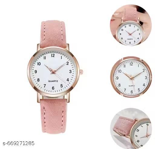 Flower Designer Leather Women's and Girl's Watch Analog Watches And Free Gift - MC FASHIONS