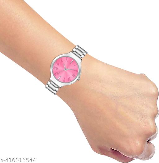 New Fancy Solid Dial Attractive Metal Chain Analog Watch for Women And Girls | Stylish Trendy Women Casual Metal Analog Watch - MC FASHIONS