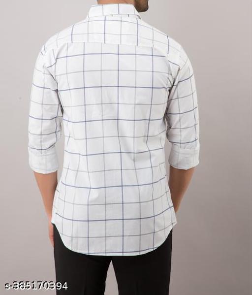 DOMINATE LIFESTYLE Solid Cotton Checkered Shirts for Men | Stylish Casual & Formal Wear - MC-FASHIONS.COM