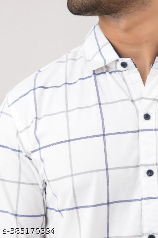 DOMINATE LIFESTYLE Solid Cotton Checkered Shirts for Men | Stylish Casual & Formal Wear - MC-FASHIONS.COM