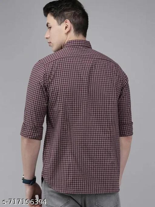 Mens Casual N Formal checkered Full Sleeves Single Pocket Shirt - MC-FASHIONS.COM