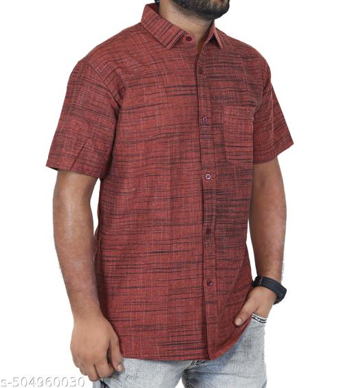 Men's khadi shirt khadi cotton combo pack of 2  - MC-FASHIONS.COM
