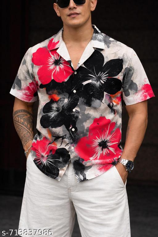 Men's Shirts || Tropical Printed Shirts for Men || Perfect for Outing Vacation || Date Wear Shirt for Boys || printed shirt ||solid striped shirt || trendy shirt || shirt for men - MC-FASHIONS.COM