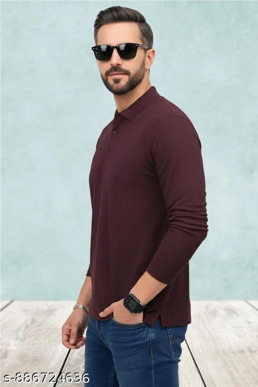 Dhanush Cloth Men POLO T-Shirt Casual Slim Fit T-Shirt Stylish T-Shirt for Men Collar Full Sleeves T-Shirt for Men Polo Neck Cotton T-Shirt polo shirts Best Quality Trendy T-Shirt - MC-FASHIONS.COM