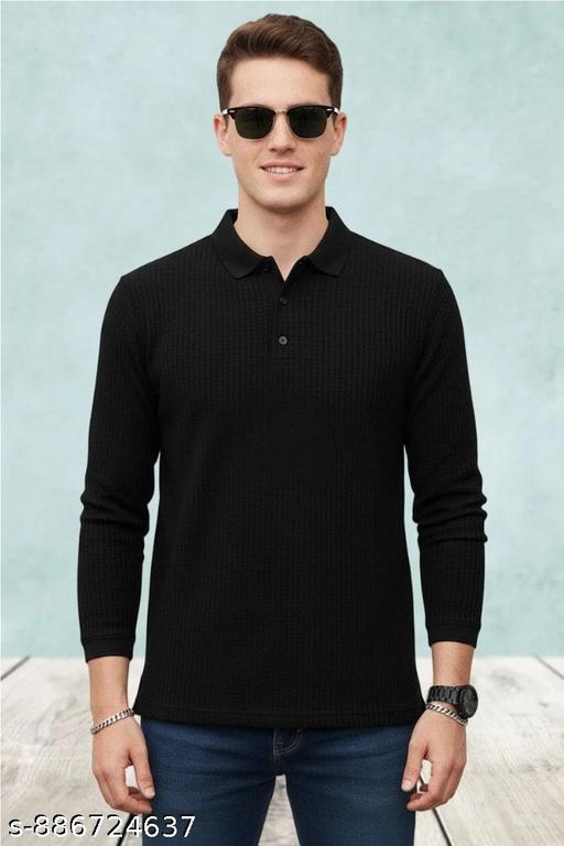 Dhanush Cloth Men POLO T-Shirt Casual Slim Fit T-Shirt Stylish T-Shirt for Men Collar Full Sleeves T-Shirt for Men Polo Neck Cotton T-Shirt polo shirts Best Quality Trendy T-Shirt - MC-FASHIONS.COM
