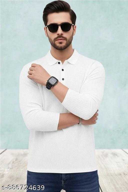 Dhanush Cloth Men POLO T-Shirt Casual Slim Fit T-Shirt Stylish T-Shirt for Men Collar Full Sleeves T-Shirt for Men Polo Neck Cotton T-Shirt polo shirts Best Quality Trendy T-Shirt - MC-FASHIONS.COM