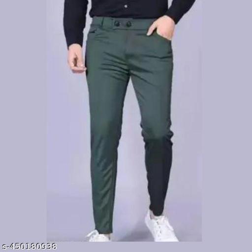 AMANHACSTAR High-Rise Tapered Trousers with Hidden Elastic Waistband for Flattering Silhouette - MC-FASHIONS.COM