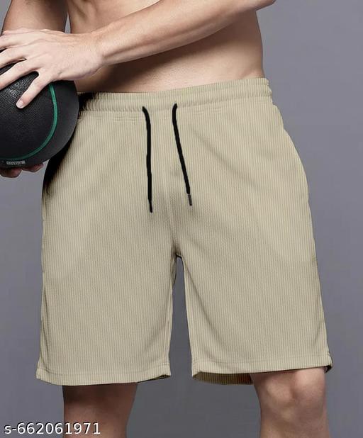Mens Casual Textured Polyster shorts - MC-FASHIONS.COM