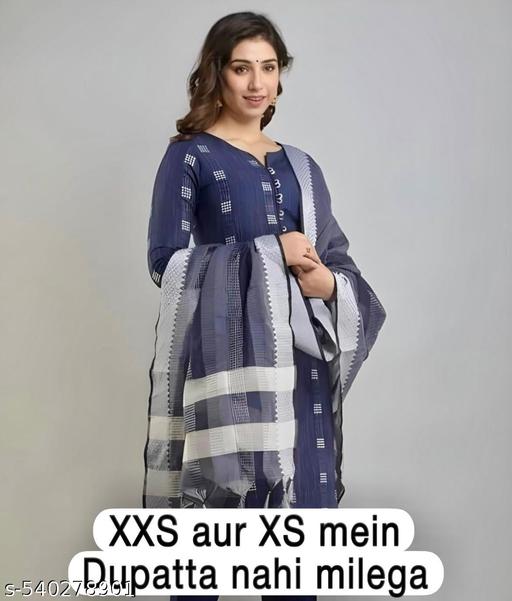 Naira Self Biue Khadi Cotton Design - MC-FASHIONS.COM