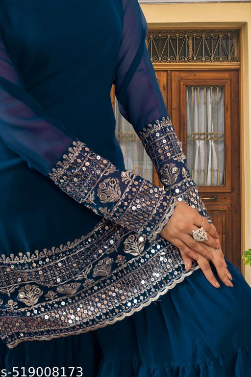 New Trendy Sharara Kurta Set for Haldi & Mehndi | Blue Sharara | Black Sharara | Red Sharara | Green Sharara | Pink Sharara | Purple Sharara | Golden Sharara | Silver Sharara | Beige Sharara | White Sharara - MC-FASHIONS.COM