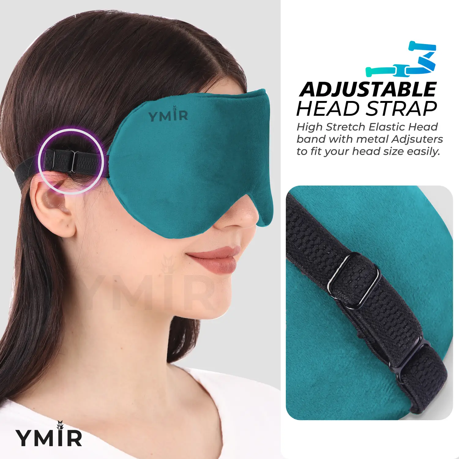 Nap Eye Mask For Sleeping Smooth Sleeping Mask, Sleep Mask With Adjustable Strap - Royal Basket
