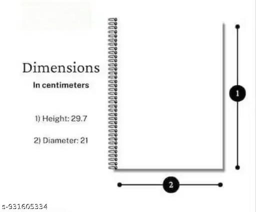 Premium A4 Rough Notebook Pack of 5 | 1600 Pages | Thick Thick Paper | School & Office Use | Long Lasting Quality - Royal Basket