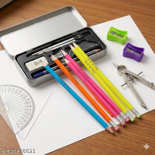 Neon Series HB Graphite Pencils (Pack of 20) with 2 Bonus Sharpeners - Smooth Writing Kit - Royal Basket