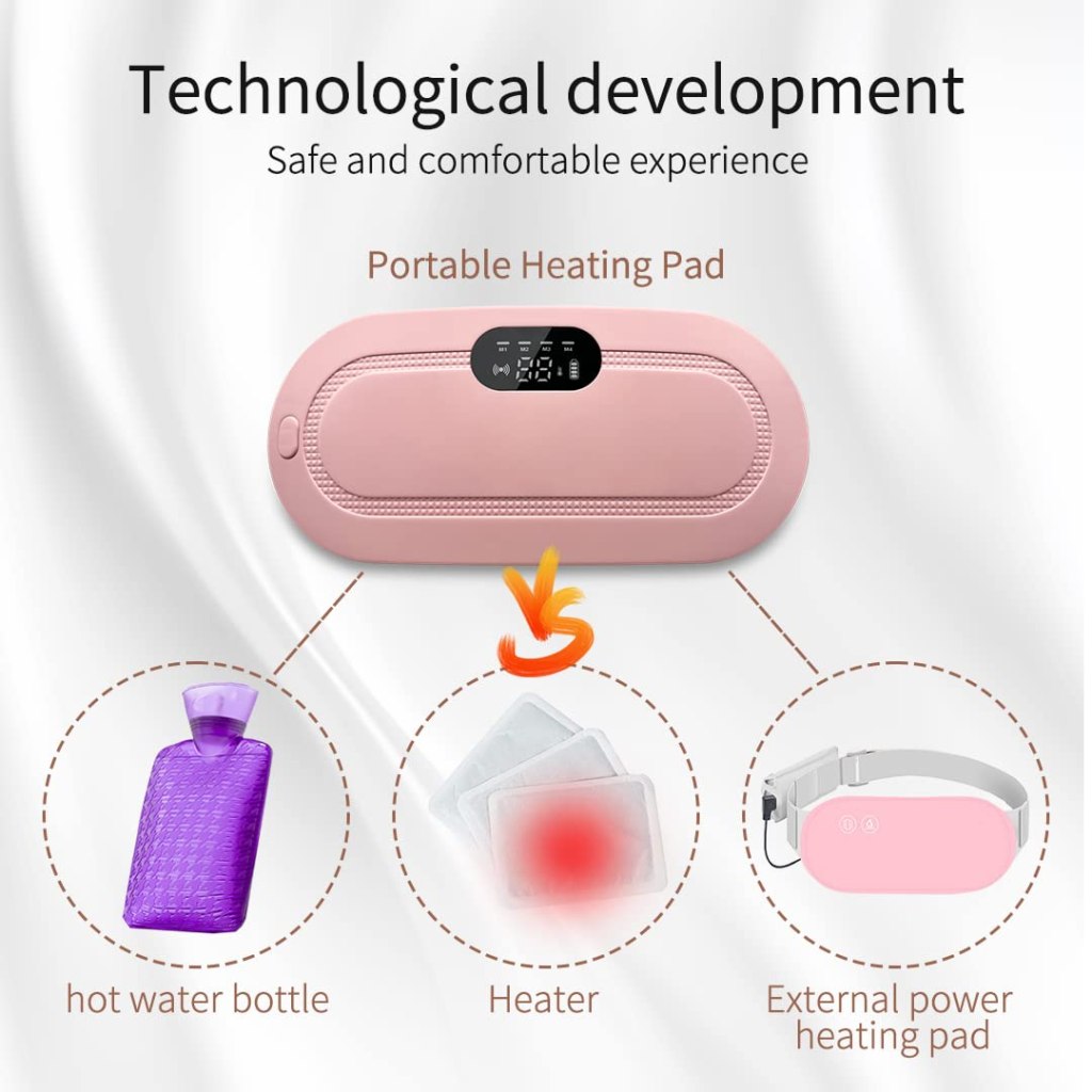heating pad belt, electric heating pad for back pain belt, electric heating pad pain relief, heating pad for periods - Mehrlux 