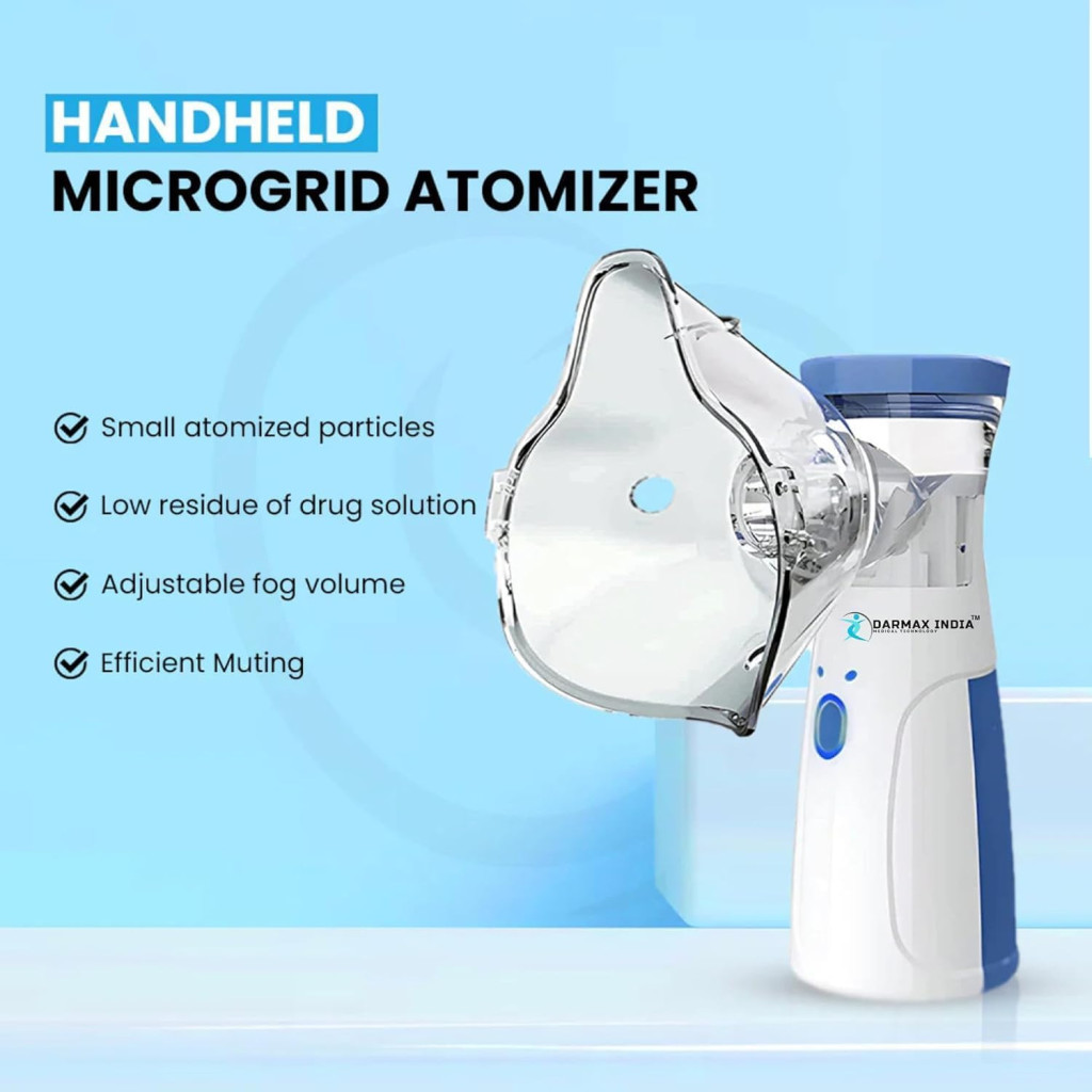 Portable Handheld Mesh Nebulizer Machine with 2 Masks - Mehrlux 