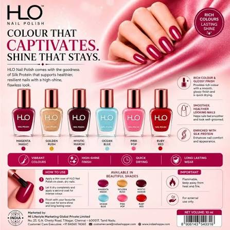 HLO NAIL POLISH Pink Pop - My Health Plan